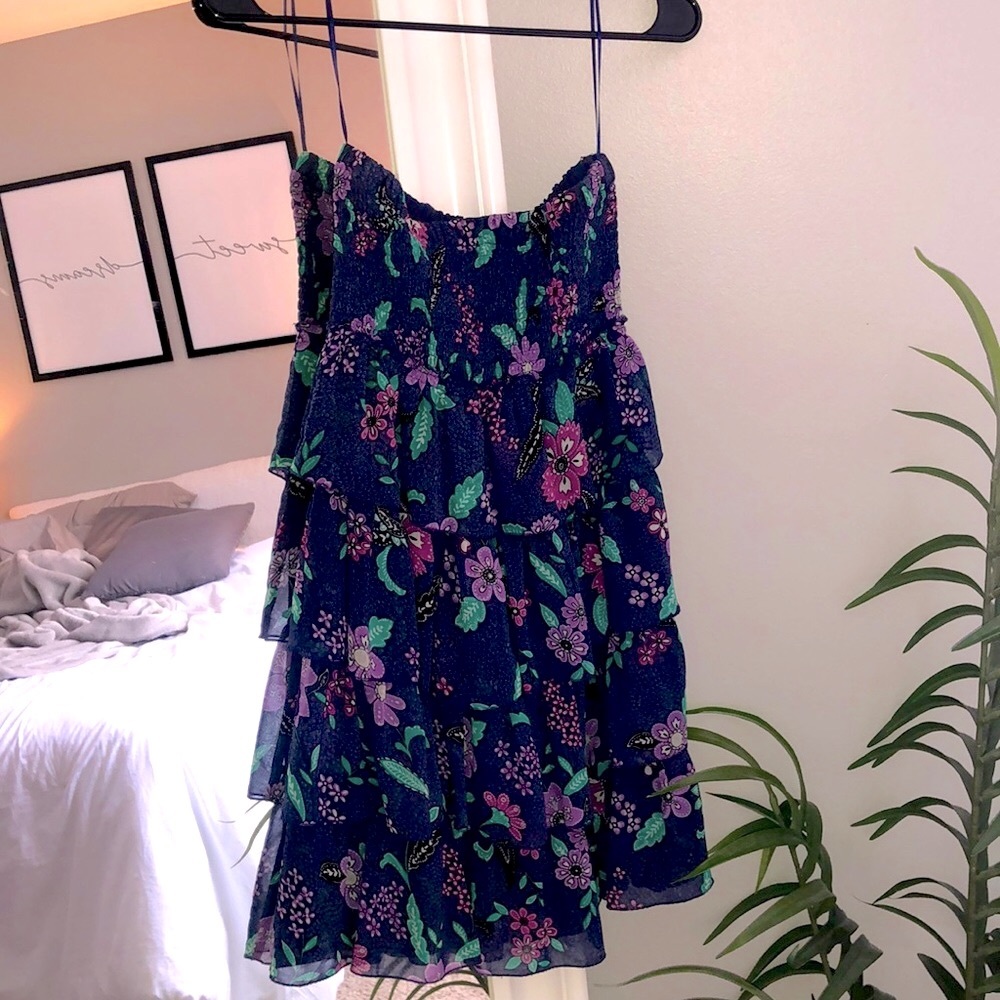 Flower ruffle dress